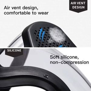 Protector Facial Transparente Antivaho, Máscara Protectora Contra Salpicaduras y Viento, Gafas de Seguridad, Protección Facial con Filtros - Product Image 3