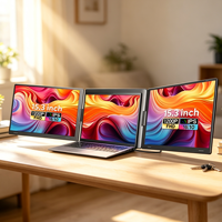 Fopo 2026 Nouveau Moniteur Portable Double Écran 15,3 Pouces pour Ordinateur Portable – Écran d'Extension pour Électronique Grand Public et Professionnelle