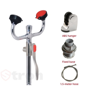 Desktop Eyewash Station Handheld <span class=keywords><strong>Eye</strong></span> Washer Copper Handle com Posicionamento e Regulação De Fluxo Laboratório Resgate De Emergência - Product Image 3
