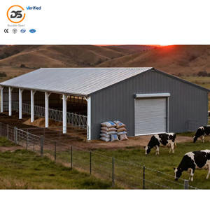 Moderne prefab garage/schuur voor melkveebedrijven, lichtgewicht staalconstructie, eenvoudige installatie - Product Image 5