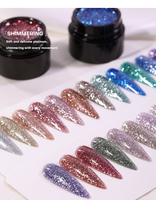 100g Français Glitter Gel Builder-Eco-Friendly Vegan Non-Toxic HEMA Free UV Gel for Professional Nail Salons Bulk Supplies Private