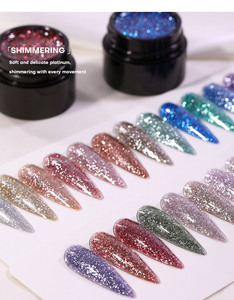 مقاول جل براق فرنسي-جل نباتي صديق للبيئة غير سام من مادة هيما بالأشعة فوق البنفسجية لصالونات الأظافر الاحترافية لوازم سائبة خاصة - Product Image 4