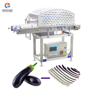 Máquina Cortadora de Berenjenas Industrial QP-V1, Máquina Cortadora de Frutas y Verduras Horizontal de un Solo Canal para Uso Comercial - Product Image 1