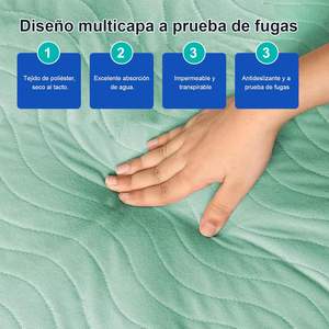 Almohadillas de cama para incontinencia lavables personalizadas Almohadilla de orina reutilizable impermeable para adultos - Product Image 2