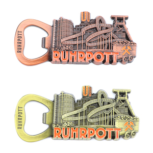 Aimant de réfrigérateur en métal personnalisé en gros, souvenir touristique allemand, ouvre-bouteille de bière - Product Image 2