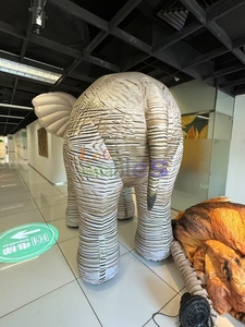 Grand modèle d'éléphant gonflable design Ballon éléphant gris gonflable géant d'animaux sauvages pour la promotion de la marche du zoo de carnaval - Product Image 4