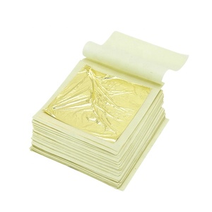 แผ่นฟอยล์ทองคำบริสุทธิ์24 K สำหรับผิวหน้าต่อต้านริ้วรอย9.33*9.33ซม. สำหรับสปาหน้า