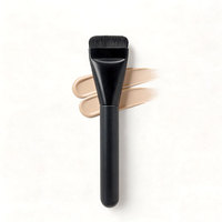 Pinceau plat professionnel personnalisé pour fond de teint liquide, crème BB et anticernes – Pinceau plat pour fond de teint