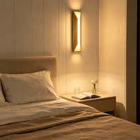 Nouvelle applique murale LED élégante, lumière murale créative et moderne pour fond de télévision, lampe de chevet confortable pour chambre à coucher, ambiance haut de gamme pour couloir