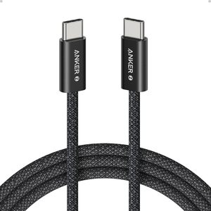 Cavo di ricarica rapida Anker Zolo 240W Type-<span class=keywords><strong>C</strong></span> USB-<span class=keywords><strong>C</strong></span> a USB-<span class=keywords><strong>C</strong></span> intrecciato con connettore sottile anti-sporco per iPhone serie 17 - Product Image 1