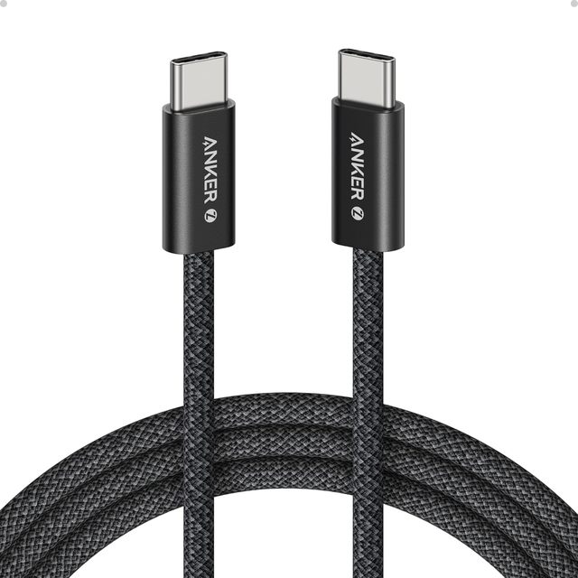 Anker Zolo 240W Type C Fast Charging Cable USB C to USB C Cable Braided and Dirt-Free Slim Connector for iPhone 17 Series