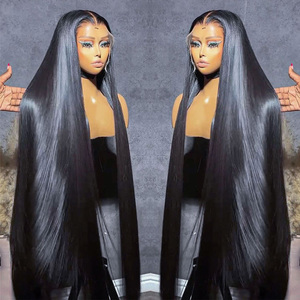 Pelucas de Cabello Humano Liso Natural Vietnamita 100% sin Pegamento, Peluca Frontal de Encaje 13x6 5x5, Pelucas Frontales de Encaje HD Baratas con Cierre - Product Image 2