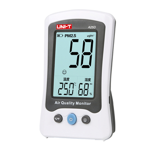 เครื่องตรวจวัดคุณภาพอากาศภายในอาคาร Uni-t A25D A25M พร้อมระบบตรวจจับ CO และ PM2.5 มาตรฐาน IP54 สำหรับใช้ในบ้าน เครื่องทดสอบคุณภาพอากาศ Uni-t A25D A25M - Product Image 2