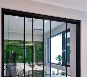 Porte coulissante en aluminium Slimline de conception moderne Verre en aluminium low-e pour les villas Surface finie <span class=keywords><strong>Prix</strong></span> - Product Image 5