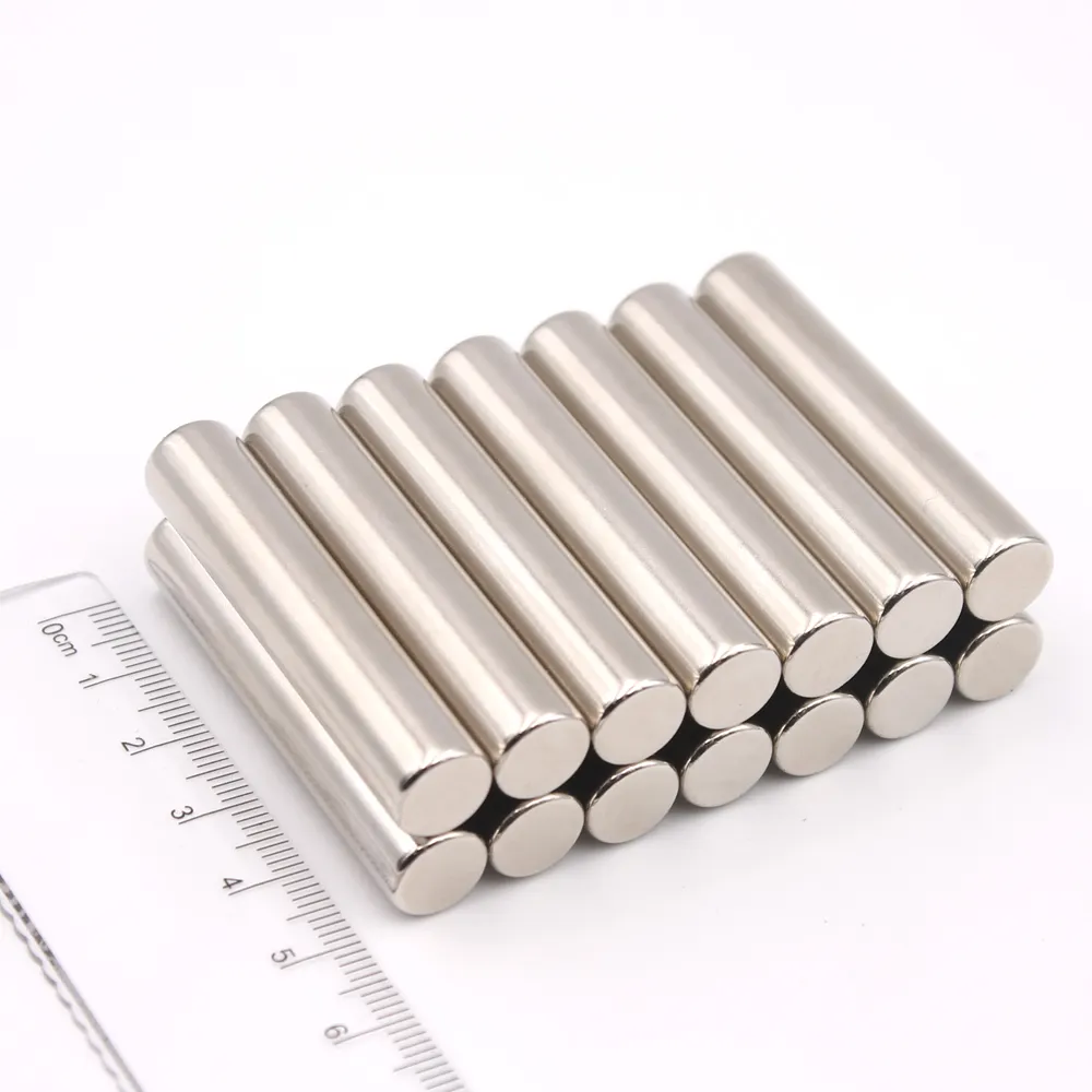 N35 D10x50mm Diametrically Magnet Silinder Neodymium Magnet