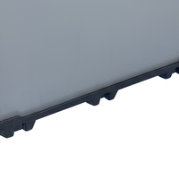 Caisse de palette en plastique pliable réutilisable 1200*1000*1050mm en PP recyclable pour la logistique industrielle