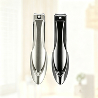 Coupe-ongles anti-éclaboussures, avec poignée ergonomique et lame de précision, outil de manucure haut de gamme pour la maison et les voyages