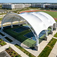 Estructura de Membrana Arquitectónica de Estilo Industrial Personalizada, Gran Toldo de Membrana Tensada para Exteriores, Ecológico para Parques