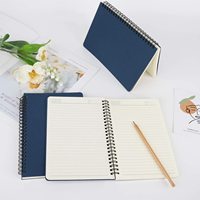 Carnet à spirales relié rigide avec logo personnalisé, ligné, journal de voyage, bloc-notes, carnet de croquis, carnet pour étudiants
