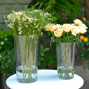 Clear PET Acrylic <strong>Flower</strong> Display Bucket Durable Lightweight <strong>Vase</strong> <strong>for</strong> Home Garden Florist Party Decor - Product Image 5