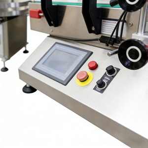Automatic Labeling Machine for Glass <b>Plastic</b> Jar Cans <b>Bench</b> Top Desktop Table Top Automatic Round Wine Bottle Label Sticker - Product Image 4