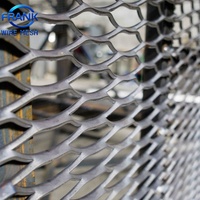 Tôle de treillis métallique expansé en acier à faible teneur en carbone de 4 mm d'épaisseur, forme diamant, petits trous, maille de fil extensible