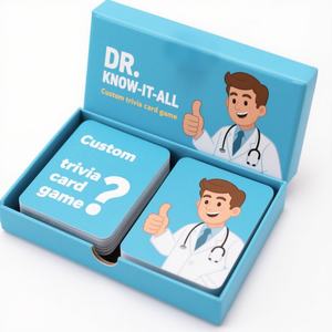 Fabricante impresión personalizada Q & A conocimiento rompecabezas preguntas tarjetas <span class=keywords><strong>trivia</strong></span> juego <span class=keywords><strong>de</strong></span> cartas cubierta 2 pilas con caja - Product Image 3