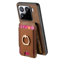 Casing Kulit 2 in 1 yang Dapat Dilepas, Pelindung Anti Benturan untuk Xiaomi 15 Pro, untuk Redmi Note 14, Casing Dompet Magnetik