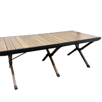Table de camping en aluminium EFT-2322 88/115/150cm, pliable, portable, pour pique-nique et barbecue