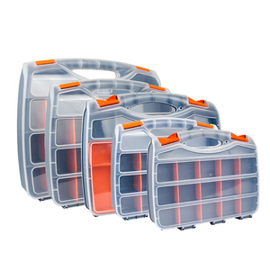 Portable tool case organizer plastic tool parts box storage toolbox screw box electronic components plastic compartment box