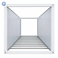 Meilleures ventes : Maison conteneur démontable de 20 pieds, cabine portable préfabriquée en panneaux sandwich d'acier léger, bureau de chantier et dortoir