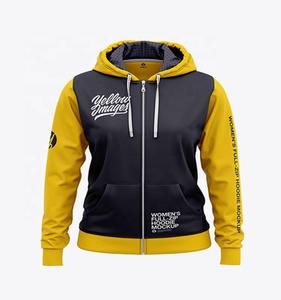 Chaqueta con cremallera de gran tamaño para hombre Sudaderas con capucha con cremallera con estampado personalizado de lana de poliéster unisex - Product Image 2