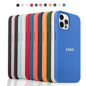 For Silicone Case Iphone Original 12 13 15 Pro Max I Phone Mobile Cover Customized Logo Eco Friendly Recycled Silicon Phone Case