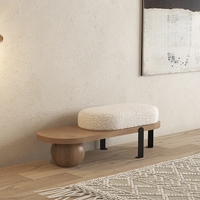 Banc moderne pour changer de chaussures, canapé pour séjour, meuble d'entrée, mobilier de loisirs, repose-pieds, utilisation en entrepôt
