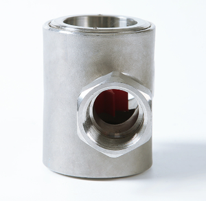 Indicateur <span class=keywords><strong>de</strong></span> débit <span class=keywords><strong>de</strong></span> liquide en verre <span class=keywords><strong>de</strong></span> <span class=keywords><strong>vue</strong></span> <span class=keywords><strong>de</strong></span> roue à haute pression avec extrémité filetée - Product Image 2