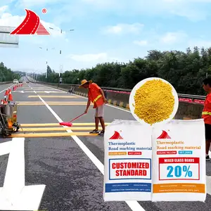 Bole Factory Road Line Paint White Hot Melt Coating Standard Reflective Road Paint Pavement Marking Coating For Traffic