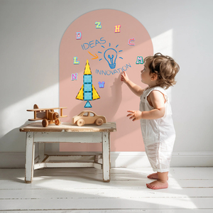 Pizarra Blanca Infantil con Adhesivo Magnético Removible de Fieltro, Pizarra/Tablero de Tiza 950x750mm, Certificación EN71 - Product Image 2