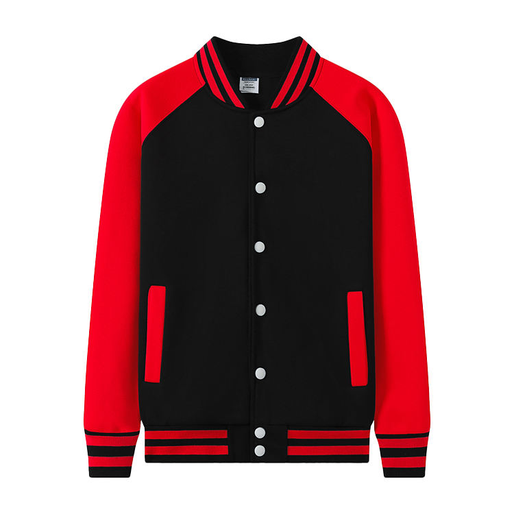 Noir + Rouge manches