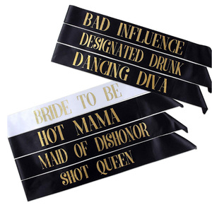 Addio al nubilato addio al nubilato addio al nubilato oro rosa bianco <span class=keywords><strong>sposa</strong></span> per essere squadra <span class=keywords><strong>sposa</strong></span> damigella d'onore macchia Sash Set decorazioni di nozze decori - Product Image 2