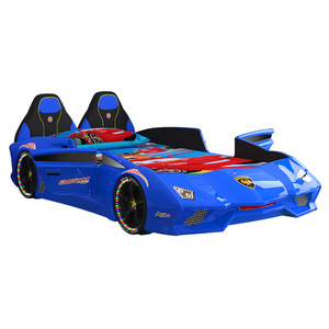 <span class=keywords><strong>Lit</strong></span> <span class=keywords><strong>superposé</strong></span> sur le thème de la voiture pour enfants 2025 pour garçon avec rembourrage en lin de rangement pour garde-corps-confortable pour le salon et l'hôtel - Product Image 5