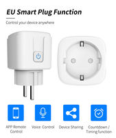 Enchufe Inteligente MVAVA 16a Eu con Zigbee Tuya Wifi, Enchufe Inteligente con Carcasa de Plástico, Compatible con Alexa