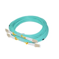 Cordon de raccordement à fibre optique, connecteur LC/UPC-LC/UPC OM3 fibre duplex multimode 3.0 LSZH 10M-15M