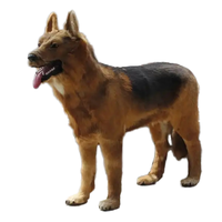 Mannequin de décoration en forme de loup, chien berger allemand, taille naturelle, fabriqué en usine