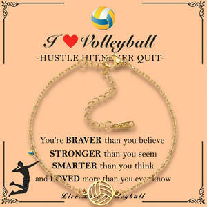 Bracelet personnalisé <span class=keywords><strong>de</strong></span> luxe en acier inoxydable 316l plaqué or 14k 18k, anti-ternissement, pour femmes, volleyball, basketball, football, baseball - Product Image 1