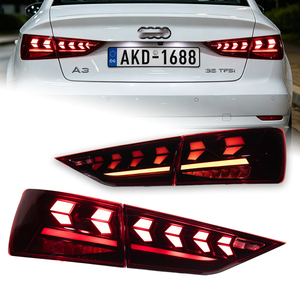 AKD - Nueva Luz Trasera LED para Audi A3 Sedan 2013-2019 S3, Lámpara Trasera con Señal Dinámica, Animación, Freno, Reversa, Accesorios - Product Image 1