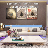 Moteur de store enrouleur motorisé Zemismart Matter WiFi en aluminium 2N pour Google Home SmartThings, télécommande, chambre, cuisine
