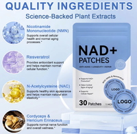 Patchs transdermiques NAD 30 pièces, patchs énergétiques NAD+ biodégradables favorisant la production de NAD+ pour hommes et femmes