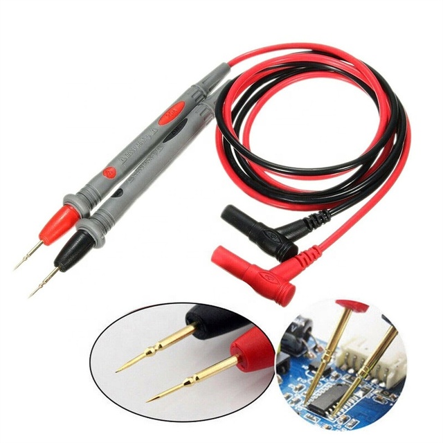 1000V 10A Multimeter Silicone Wire Universal Probe Test Leads Pin for Digital Needle Tip Multi Meter Wire Pen Cable 95cm