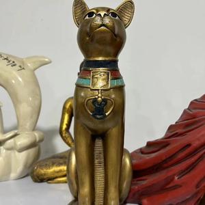 รูปปั้นแมวอียิปต์สุดสง่างาม ปี 2026 งานฝีมือเรซิ่น ของสะสม งานศิลปะ ขายส่งจากโรงงาน - Product Image 1