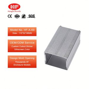 Split Type Inverter Control Box <b>Enclosure</b> OEM ODM Custom Aluminum Alloy Extrusion IP54 Industrial Electric Powder Coated - Product Image 1